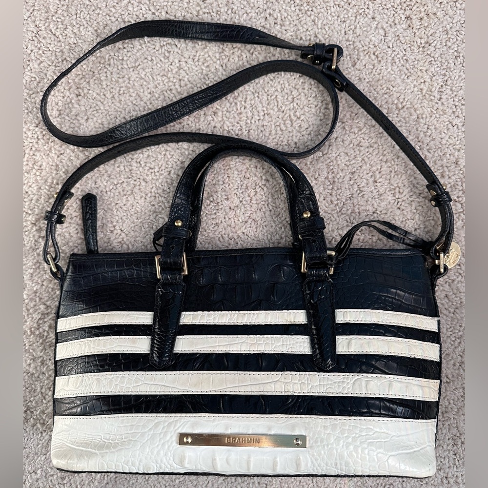 Brahmin Crocodile Embossed Mini Tote Bag